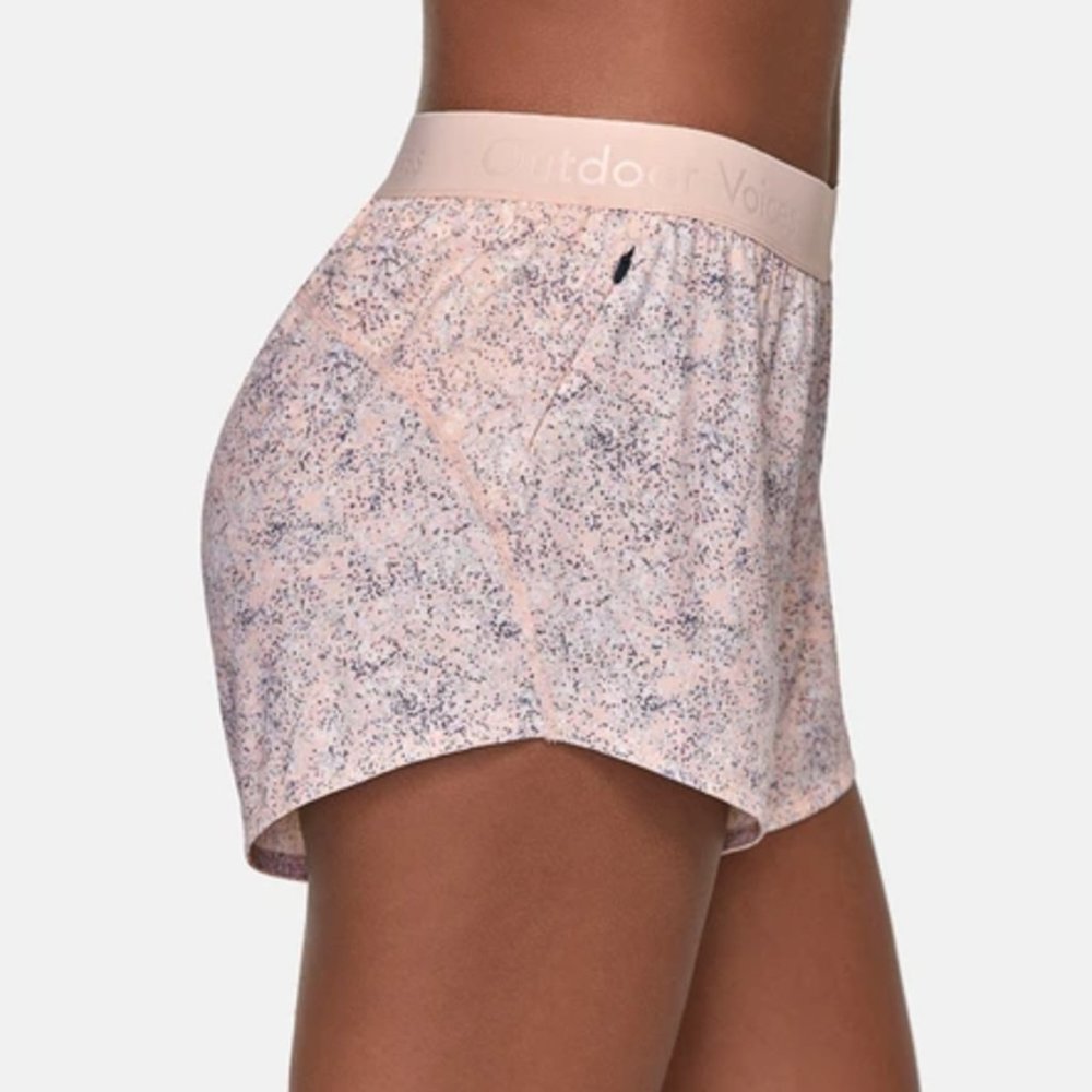 Outdoor Voices Pink & Blue Confetti Relay Shorts